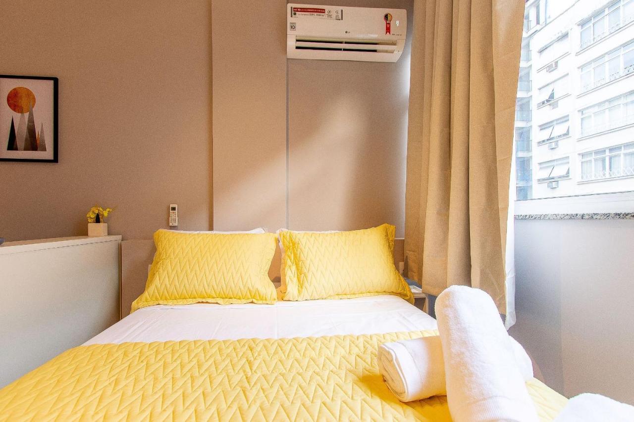Line Rio: Copacabana Moderno Studio C/ Internet 500Mbps, Smart Tv" E A 50M Da Praia Apartment Rio de Janeiro Exterior photo